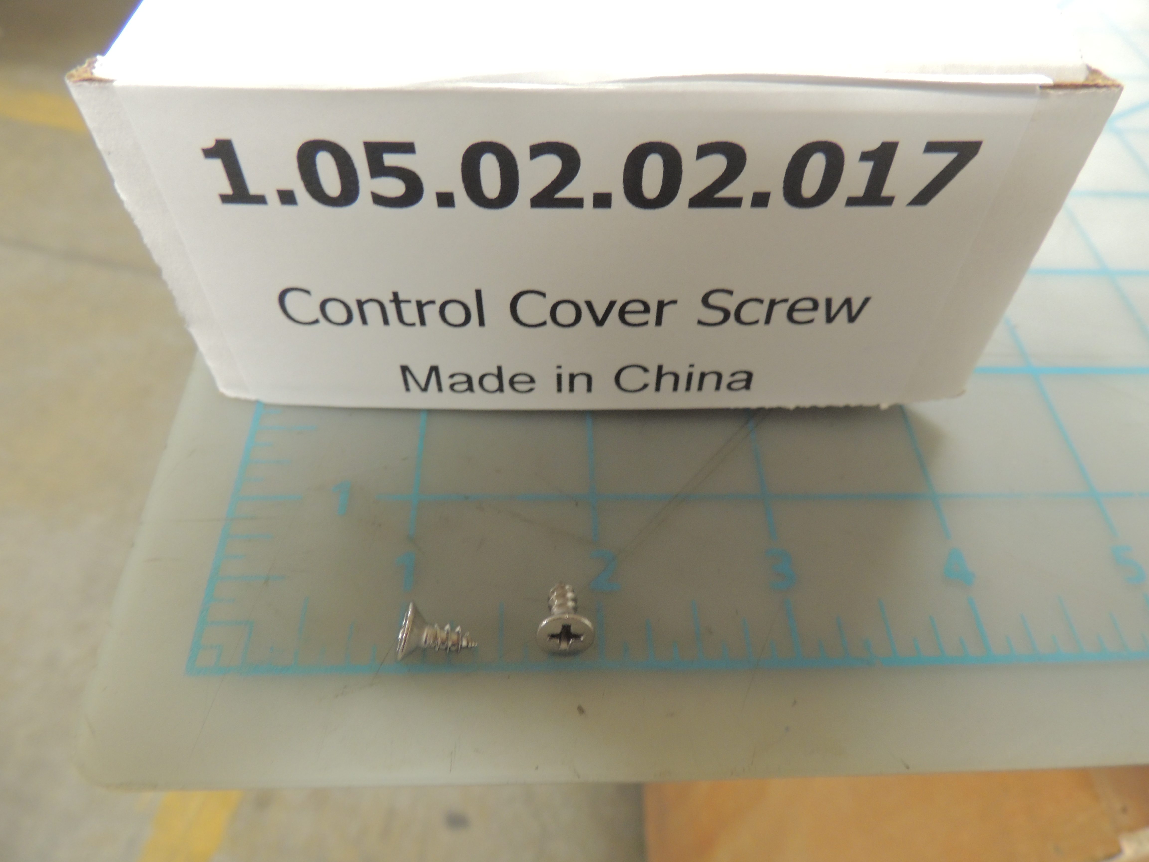 Control Cover Screw